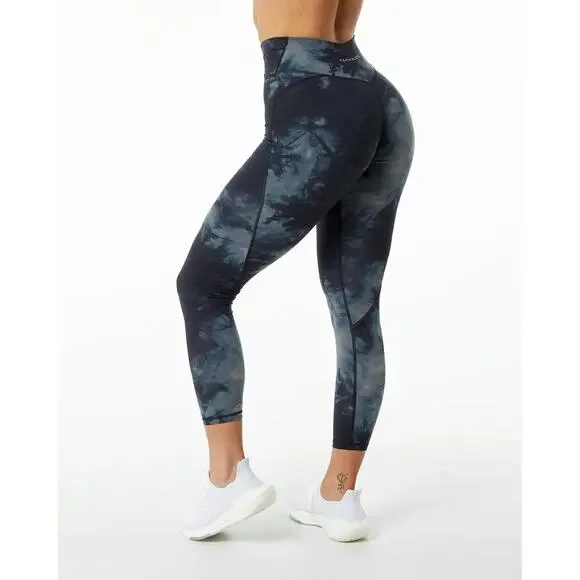 Alphalete All Purpose Legging Pants Blue Oil Strain Leggings No Size XXS or XS - Picture 9 of 9